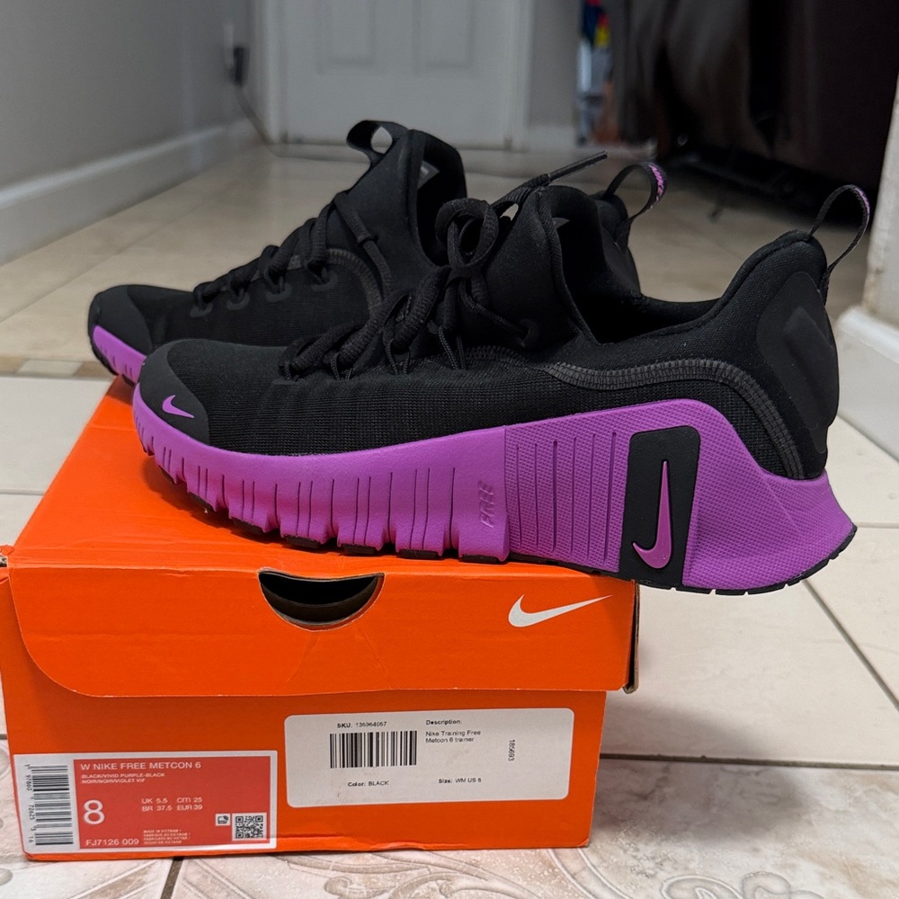 Nike Women's Athletic Shoes Black and Purple